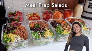 Meal Prep Salads That Will Last a Week How to Keep Salad Fresh Longer Nutritarian Plant Based [upl. by Oregolac]