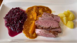 Entenbrustfilet Sous Vide mit Orangen Sauce [upl. by Fleta]