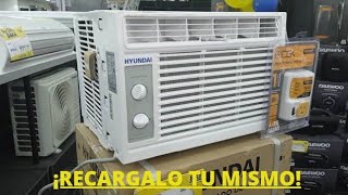 cómo recargar de gas un aire acondicionado con refrigerante r410 [upl. by Quartas]