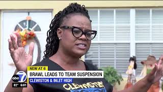 Clewiston High School football team suspended indefinitely after brawl during game [upl. by Ymac670]