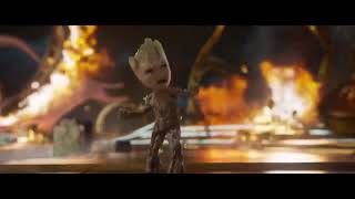 Guardians of the Galaxy Vol 2 opening scene Baby Groot dance [upl. by Pik]