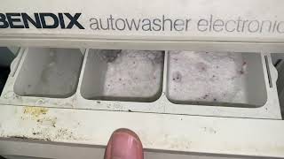 Bendix Autowasher Electronic 1000 71258 1 90’C White Cotton and Linen BioWash Heater Off [upl. by Ardnued481]