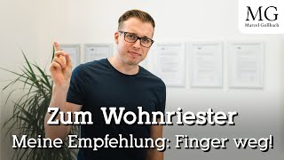 Darum rate ich Dir vom Wohnriester ab  2 riesige Nachteile die Du kennen solltest die keiner sagt [upl. by Neumann313]