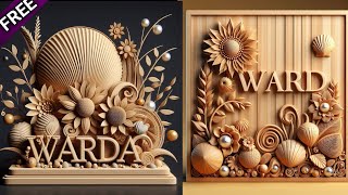 How To Create 3d Name With wood  Wooden Theme Ai Name  Bing image creator Bing ai meta wood [upl. by Attekram]