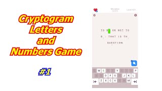 Game Cryptogram letters and numbers Level 29 [upl. by Tobiah]