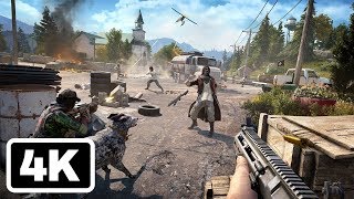 20 Minutes of Far Cry 5 Fly Fishing and Killing Gameplay in 4K  PSX 2017 [upl. by Ecaroh242]