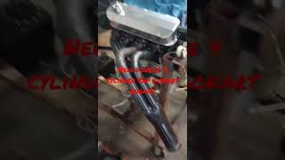 new double 4 cylinder go kart engine 8hp [upl. by Hgielak]