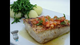 Recette de thon sauce vierge et salicornes [upl. by Aciraj]