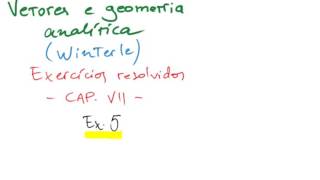 Vetores e geometria analítica de Paulo Winterle  cap 7  distâncias [upl. by Muire]