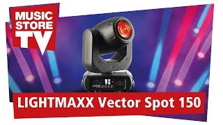 lightmaXX Vector Spot 150 LED Moving Head deutsch [upl. by Walling]