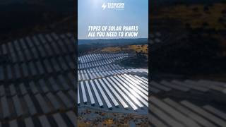 TYPES OF SOLAR PANELS solarenergy [upl. by Notgnirra]