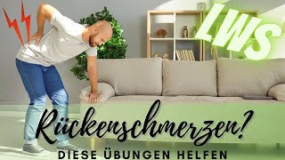 Kreuzschmerzen  diese Übungen helfen Rückenschmerzen LWS  akute Lumbalgie Lumboischialgie [upl. by Ylicec]