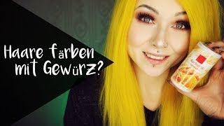 OMG  Gelbe Haare mit Gewürzen GEHT DAS [upl. by Huei988]