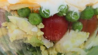 7 LAYER SALAD  How to make a festive SEVEN LAYER SALAD Recipe [upl. by Naot]