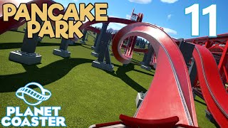 Planet Coaster PANCAKE PARK  Part 11  CHONKY COASTER COMPLETE [upl. by Harry]