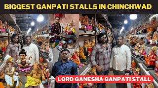 CHINCHWADS BIGGEST amp BEAUTIFUL  ECOFRIENDLY amp DRAPPERY GANPATI STALL  LORD GANESHA GANPATI STALL [upl. by Lati]