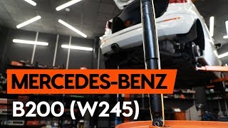 Hoe een schokdemper achteraan vervangen op een MERCEDESBENZ B200 W245 AUTODOCTUTORIAL [upl. by Sirraf]