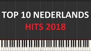 TOP 10  2018 NEDERLANDS Piano tutorial Synthesia [upl. by Anahsak]