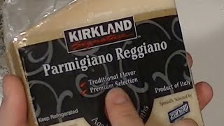 Real Parmesan Cheese Parmigiano Reggiano From Costco Review [upl. by Enneibaf]