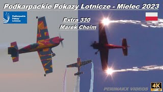 Extra 330SC 🇵🇱 ▲ Marek Choim ▲ Airshow Mielec 2023 [upl. by Marice232]