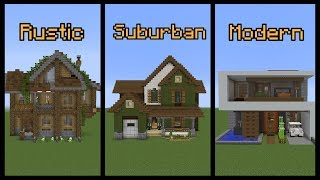 Minecraft Build School Building Different Styles [upl. by Hammad]