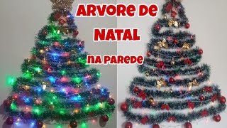 Árvore de Natal na parede Faça você mesmo [upl. by Acim]