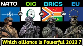 Brics vs Nato vs OIC vs EU Military Power Comparison 2022  Nato  Brics  EU european union  OIC [upl. by Susumu]