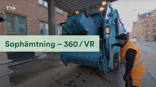 Renhållning och sophämtning 360 video [upl. by Enelyk]