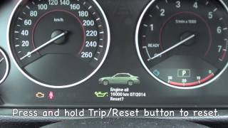 How to reset the 20122013 BMW Maintenance light oil brake service [upl. by Redle]