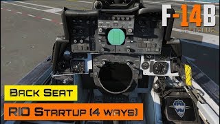 DCS World  F14 Tomcat  Back Seat  RIO Startup 4 different ways [upl. by Wat]