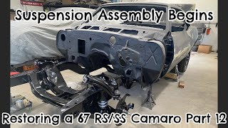 1967 Camaro RSSS Project Update Installing Rebuilt Suspension And Bodywork Update [upl. by Aynotak726]