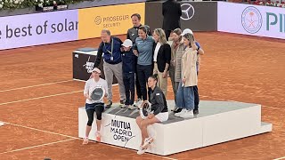 MUTUA MADRID OPEN 2024 FINAL DOBLES FEMENINO KREJCIKOVAampSIEGEMUND vs SORRIBESampBUCSA [upl. by Randal]