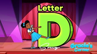 Letter D Song  Letter Recognition and Phonics with Gracie’s Corner  Nursery Rhymes  Kids Songs [upl. by Darill]