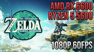 Zelda Tears of the Kingdom  Ryzen 5 5600 RX 6600  Yuzu  1080p 60fps [upl. by Bell620]