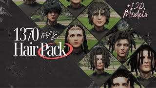 1370  Male Hair Pack  Hairstyle Pack  120 hairstyles  Best Hair Pack Male GTA RP  FiveM [upl. by Ilario442]