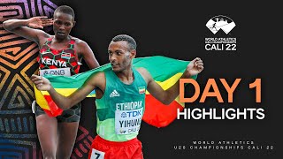 Day 1 Highlights  World Athletics U20 Championships Cali 2022 [upl. by Audras287]