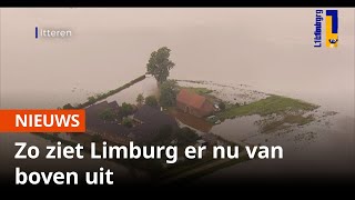 Hoogwater in Limburg vanuit de lucht [upl. by Notniw786]