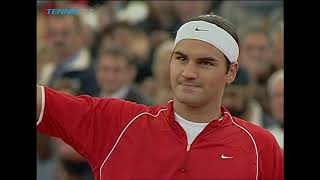 Hamburg 2004 SemiFinal  Roger Federer vs Lleyton Hewitt Highlights [upl. by Nebeur]