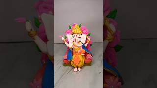 DIY clay Ganesh ji❤️🙏🏻🚩 Ganeshchaturthispecial 🥰ganeshclayartdiyviraltrendingshortsfeedshorts [upl. by Alak]