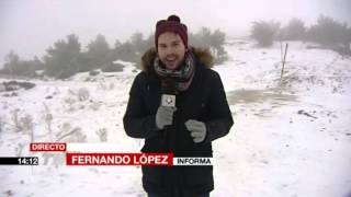 La nieve llega a Madrid en un invierno con temperaturas muy suaves [upl. by Schargel]