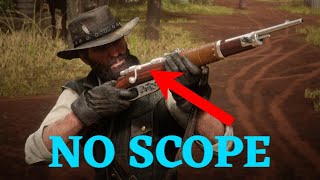 How To Have NO SCOPE On The CARCANO RIFLE • Very Easy And Fast Method • Red Dead Redemption 2 [upl. by Anilag]