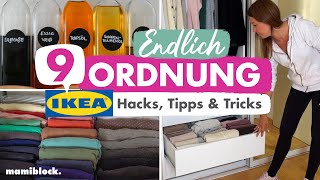 9 Ikea Hacks  Tipps amp Tricks  Ordnung im Haushalt ohne Aufwand  Sortieren und Ordnen  mamiblock [upl. by Ettezil673]