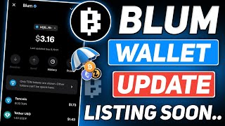 Blum Wallet New Update  Blum Listing Date  Blum Withdrawal  Blum Airdrop  Blum [upl. by Nomolas]