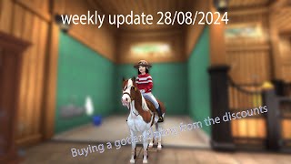 Star stable  Buying a gotland pony from the discounts  weekly update 28082024 [upl. by Llesirg942]