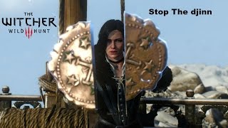 The Witcher 3 Stop The Djinn THE LAST WISH Gameplay GTX 750 [upl. by Cailly]