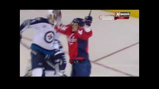 02 Goal Alex Ovechkin Jets amp Capitals NHL March 23 2012 [upl. by Ariadne]