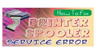 How to Fix print spooler services not running error from windows 7 [upl. by Marx]