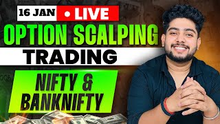 16 January Live Trading  Live Intraday Trading Today  Bank Nifty option trading live Nifty50 [upl. by Deibel311]