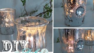 DIY Windlichter im Deko Bauernsilber Look einfach selbst machen  Deko Kitchen [upl. by Anatolio609]