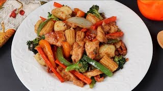 চাইনিজ চিকেন এন্ড ভেজিটেবল স্ট্যার ফ্রাই  Chicken amp Veggie Stir Fry  Bangla Vegetable Recipe [upl. by Julie400]